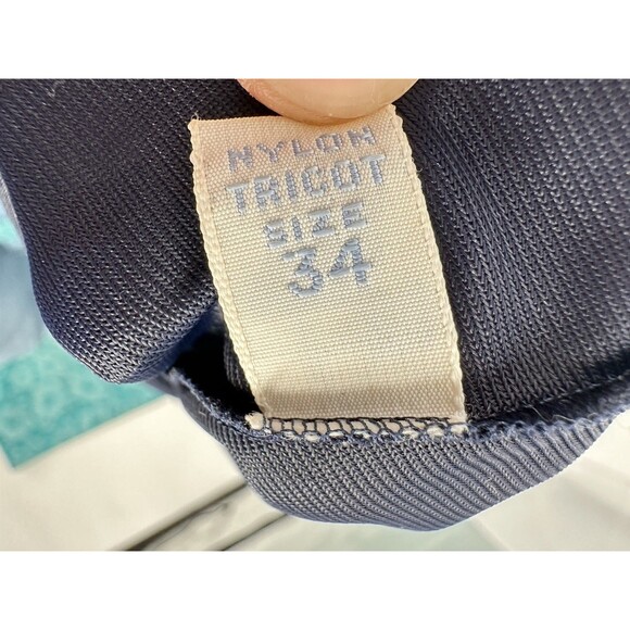 Vtg Vanity Fair Slip Black Lace Bodice Size 34 True Vintage Tricot Nylon USA - Picture 6 of 9